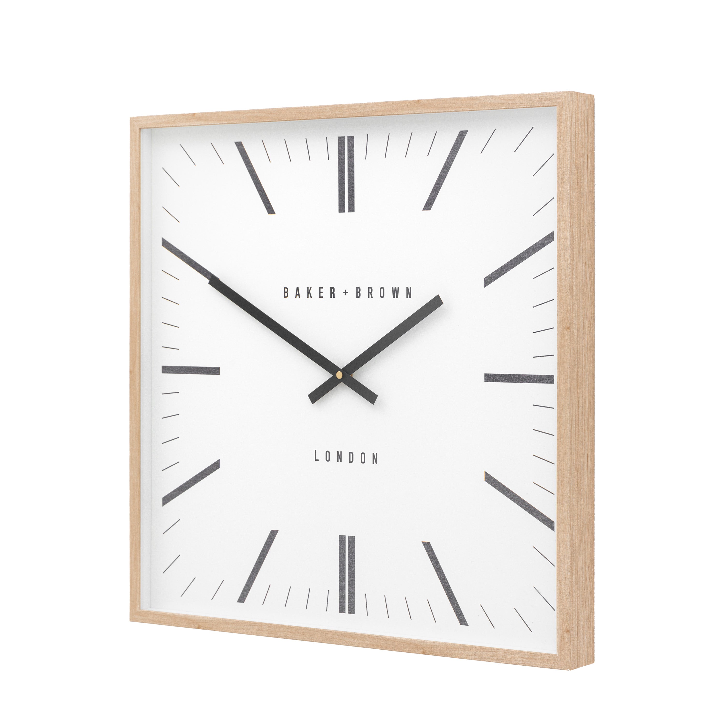 Penhurst Oak Wood Square Wall Clock